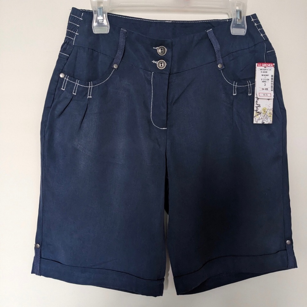 Le Grenier navy short size 3